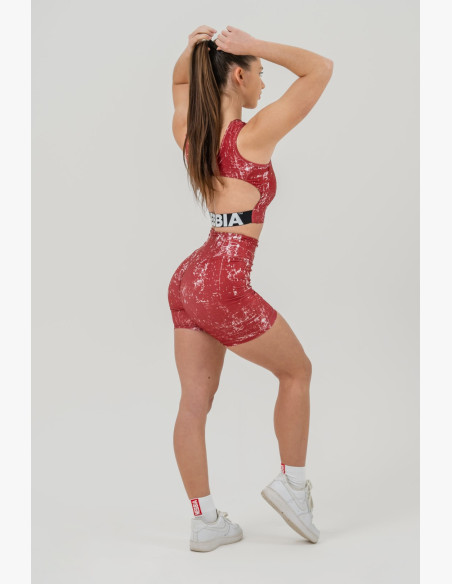 NEBBIA Crop top tank top ROUGH GIRL red