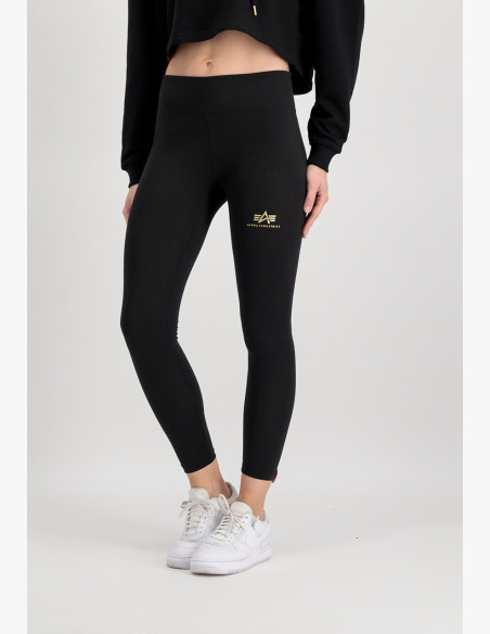Alpha Industries Basic SL Foil Print leggings black yellow gold