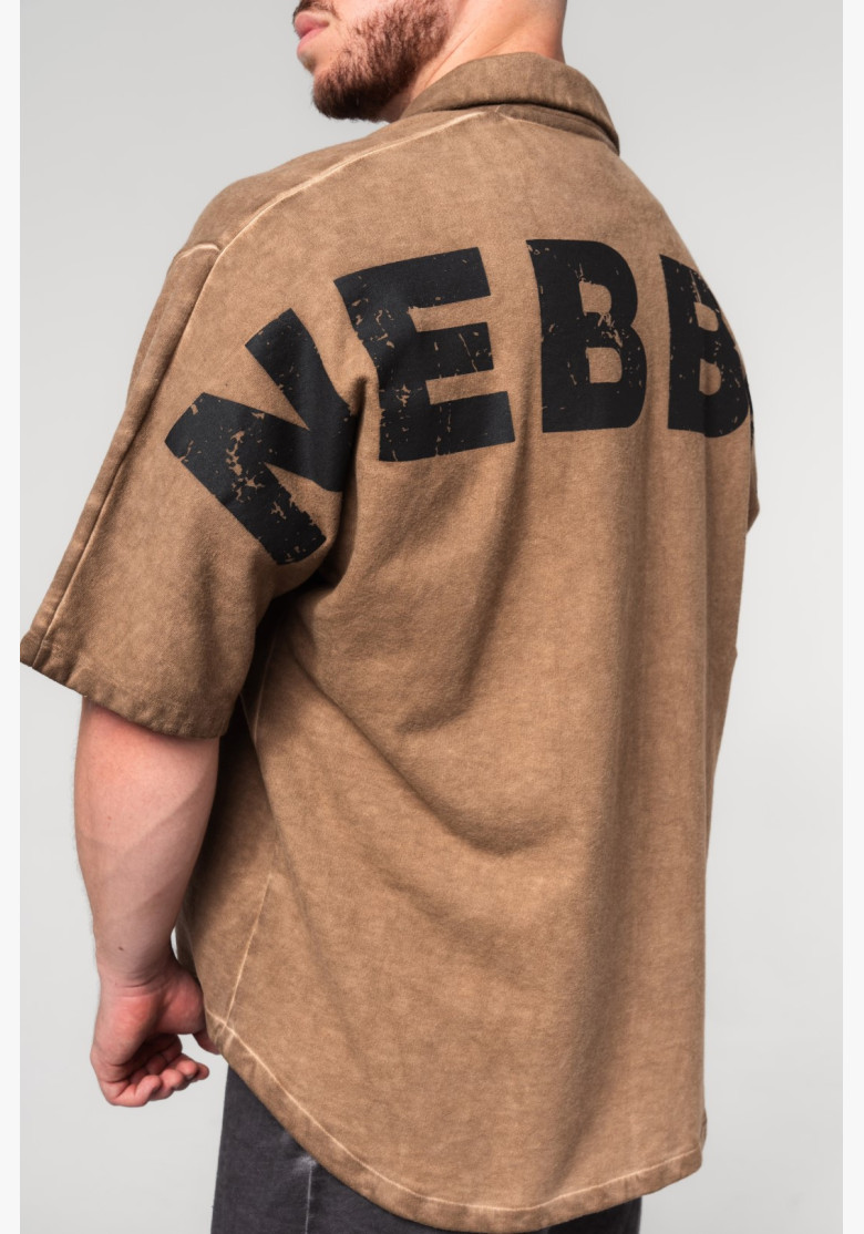 NEBBIA Washed-off oversized košeľa...