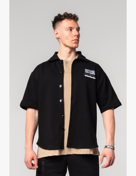 NEBBIA Oversized košeľa 90s THROWBACK čierna