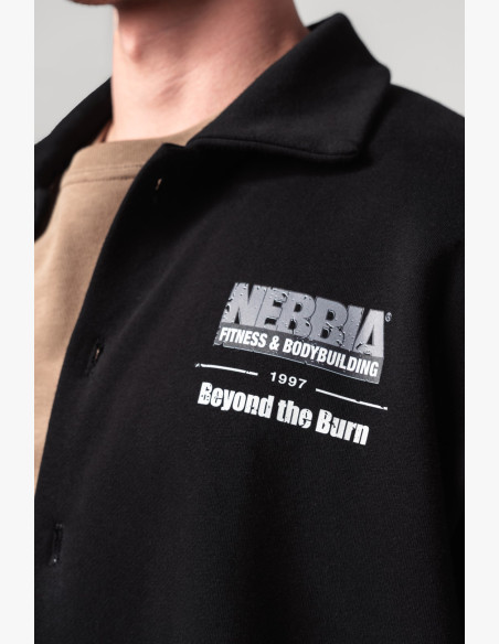 NEBBIA Oversized košeľa 90s THROWBACK čierna