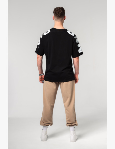 NEBBIA Oversized tričko LIFTING CLUB čierne