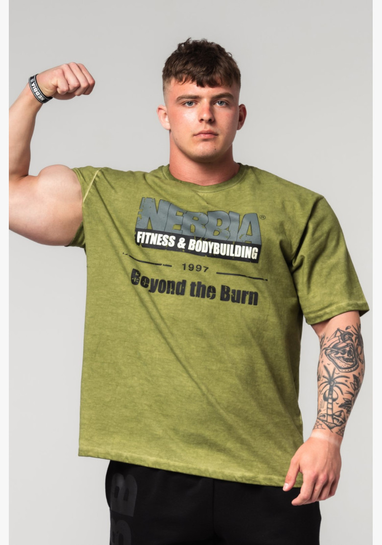 NEBBIA Washed-off oversized tričko...