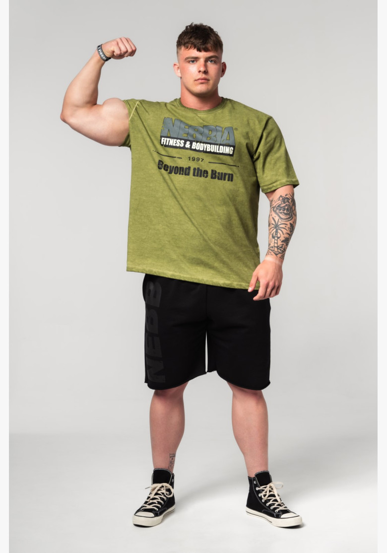 NEBBIA Washed-off oversized tričko...