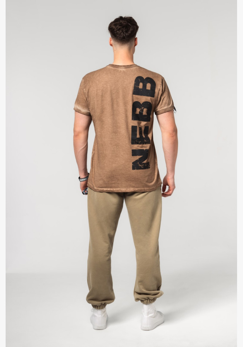 NEBBIA Washed-off bavlnené tričko MAX...