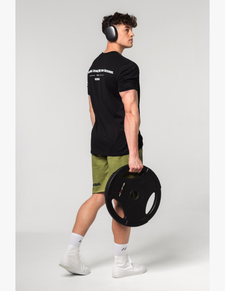 NEBBIA Muscle fit tričko FLEXIN' čierne