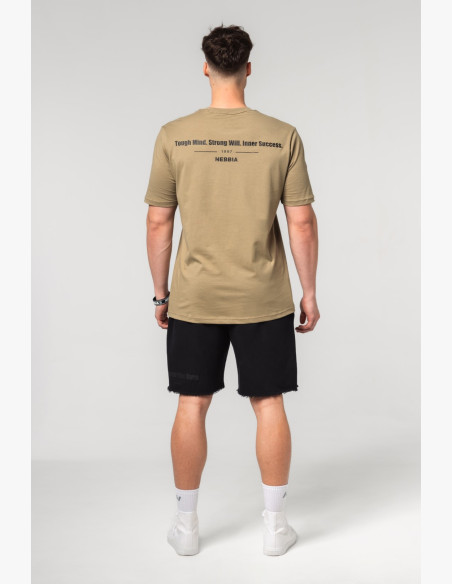 NEBBIA Muscle fit tričko FLEXIN' zelené