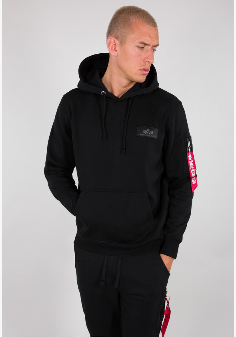 Sweatshirt Alpha Industries Back Print Hoody Camo black/woodland