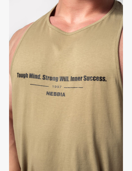 NEBBIA Gym tielko FLEXIN' zelené