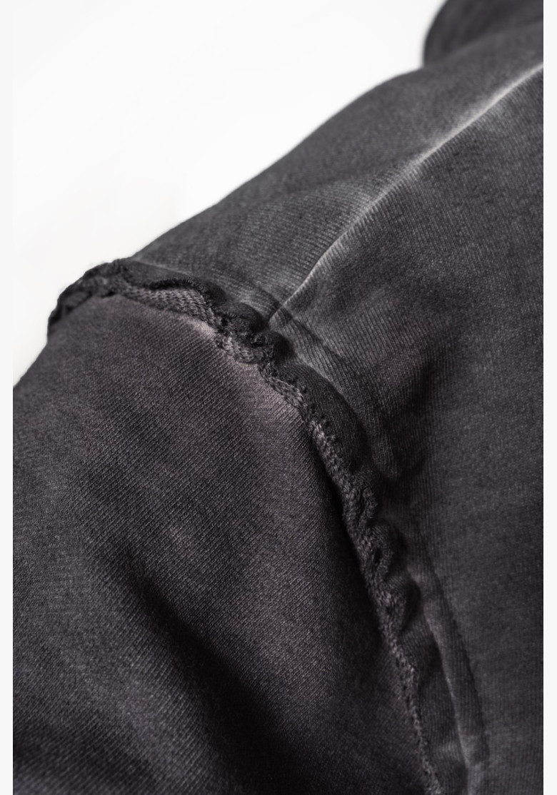 NEBBIA Washed-off mikina na zips GYM...