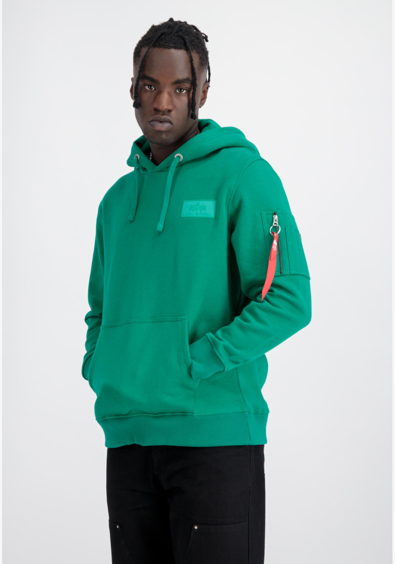 Mikina Alpha Industries Back Print Hoody jungle green