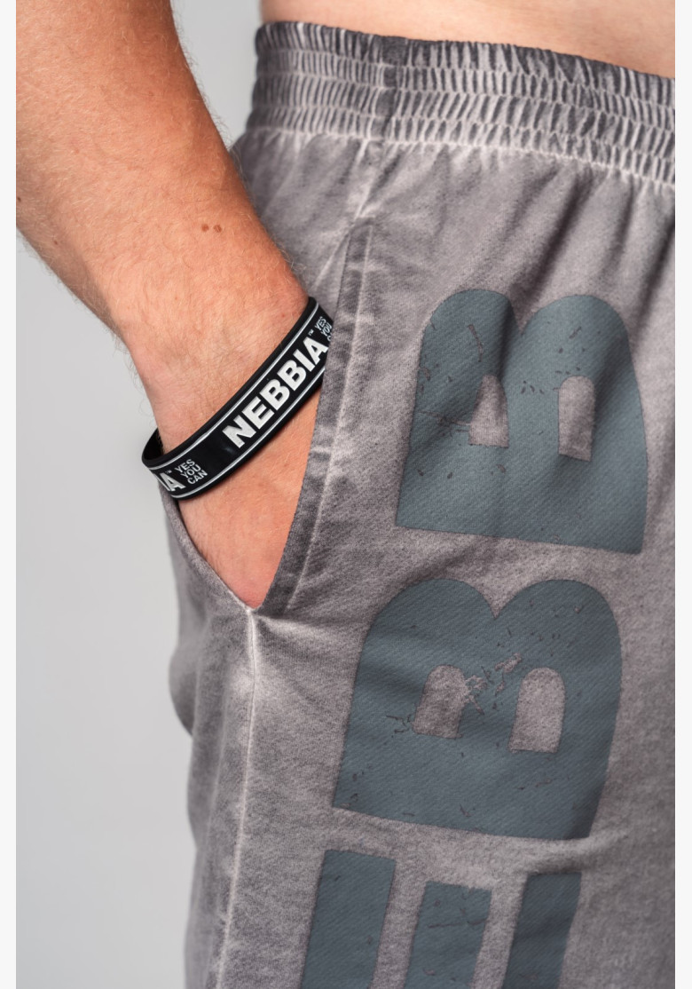 NEBBIA Washed-off teplákové šortky NO...