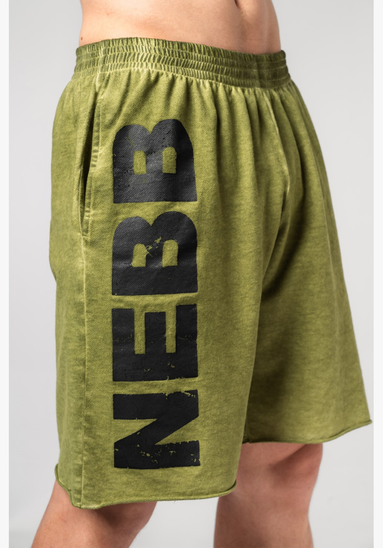 NEBBIA Washed-off teplákové šortky NO...