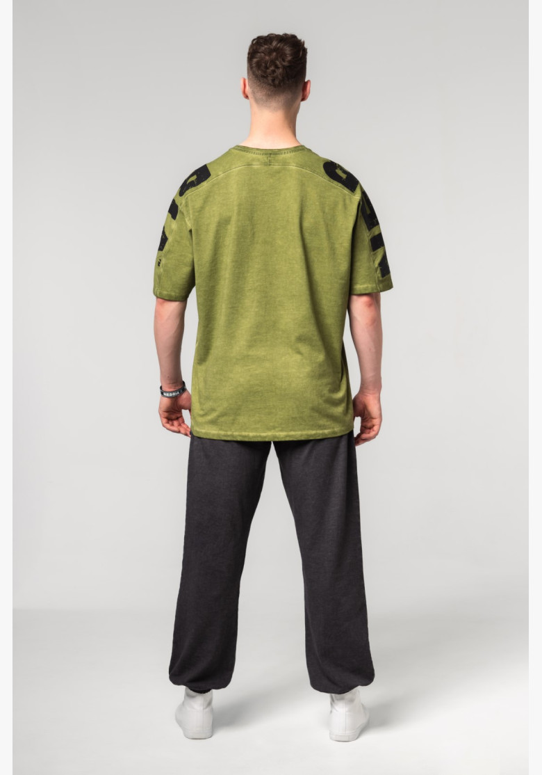 NEBBIA Washed-off oversized tričko...