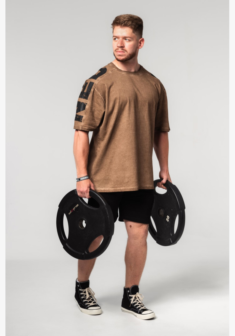 NEBBIA Washed-off oversized tričko...