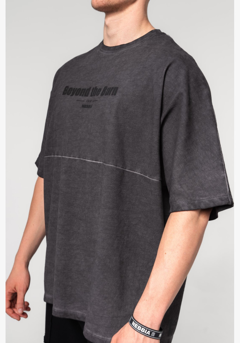 NEBBIA Washed-off oversized tričko NO...