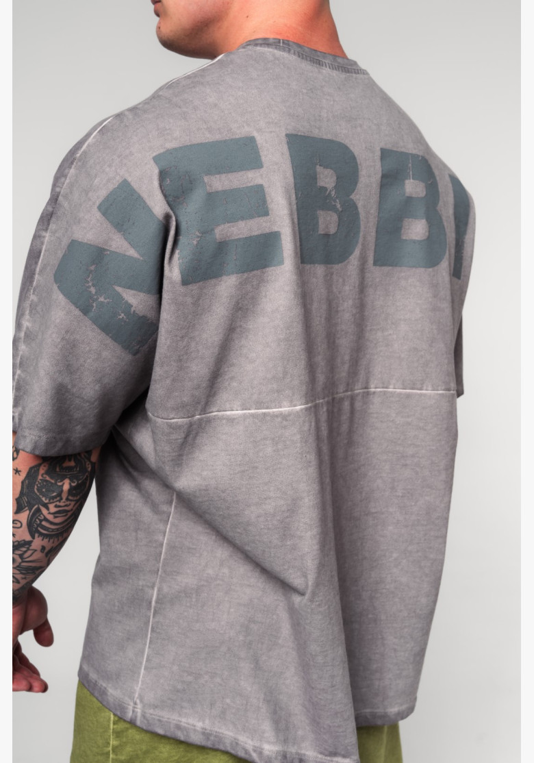 NEBBIA Washed-off oversized tričko NO...