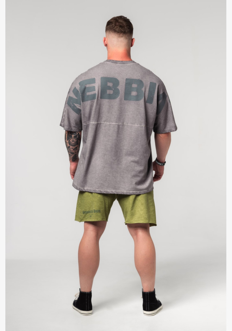 NEBBIA Washed-off oversized tričko NO...