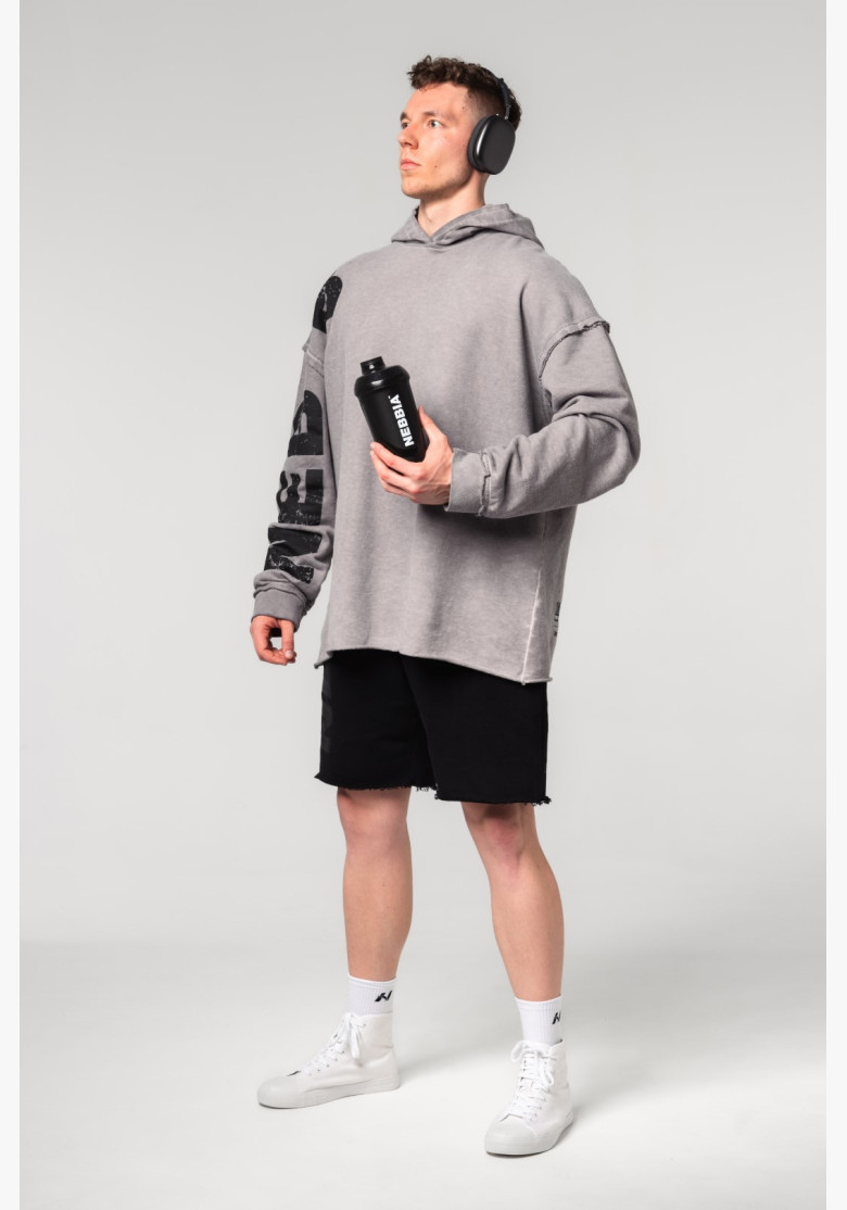 Washed-off oversized mikina s...