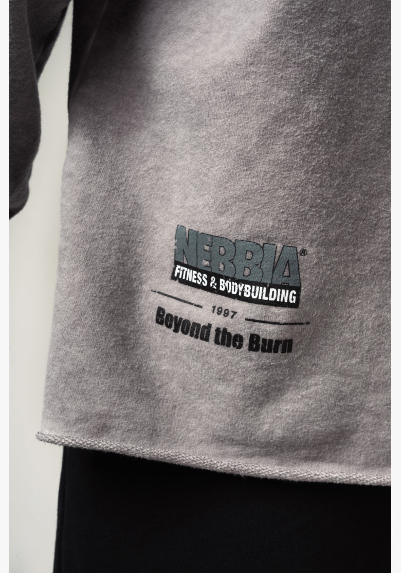 Washed-off oversized mikina s...