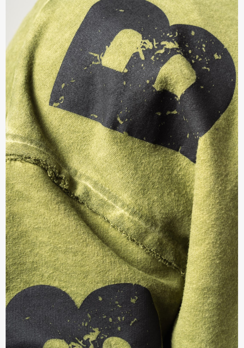 NEBBIA Washed-off oversized mikina s...