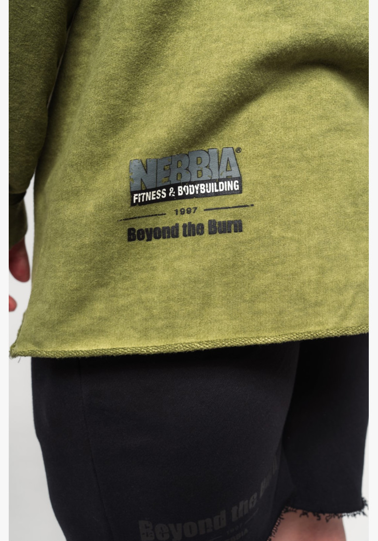 NEBBIA Washed-off oversized mikina s...