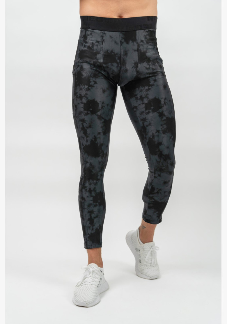 NEBBIA Kompresné Camouflage Legíny FUNCTION čierne