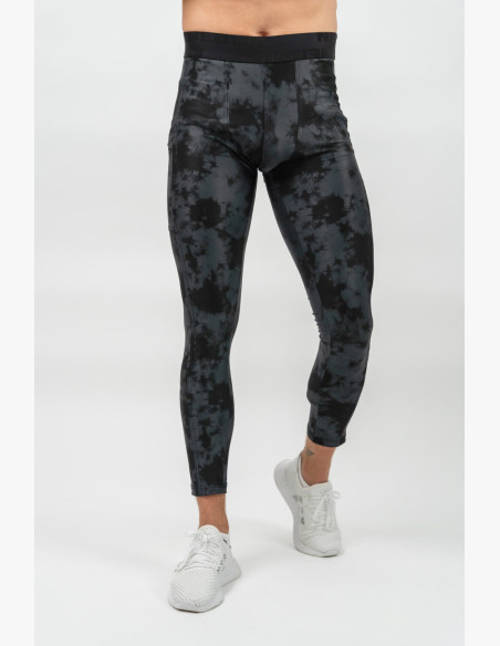 NEBBIA Kompresné Camouflage Legíny FUNCTION čierne