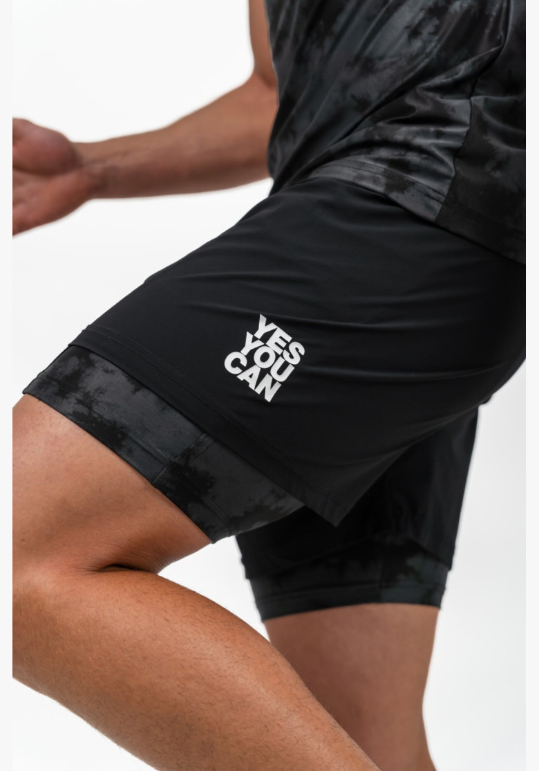 NEBBIA Kompresné Šortky 2v1 s Vreckom...