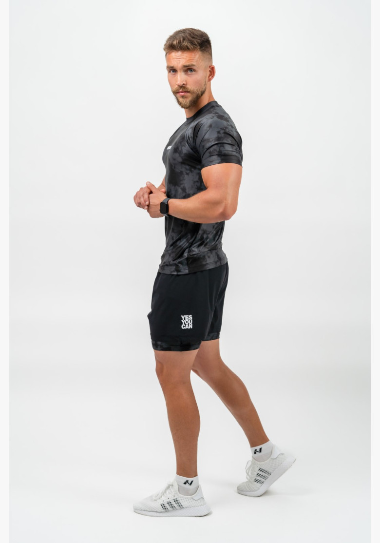 NEBBIA Kompresné Camouflage Tričko...