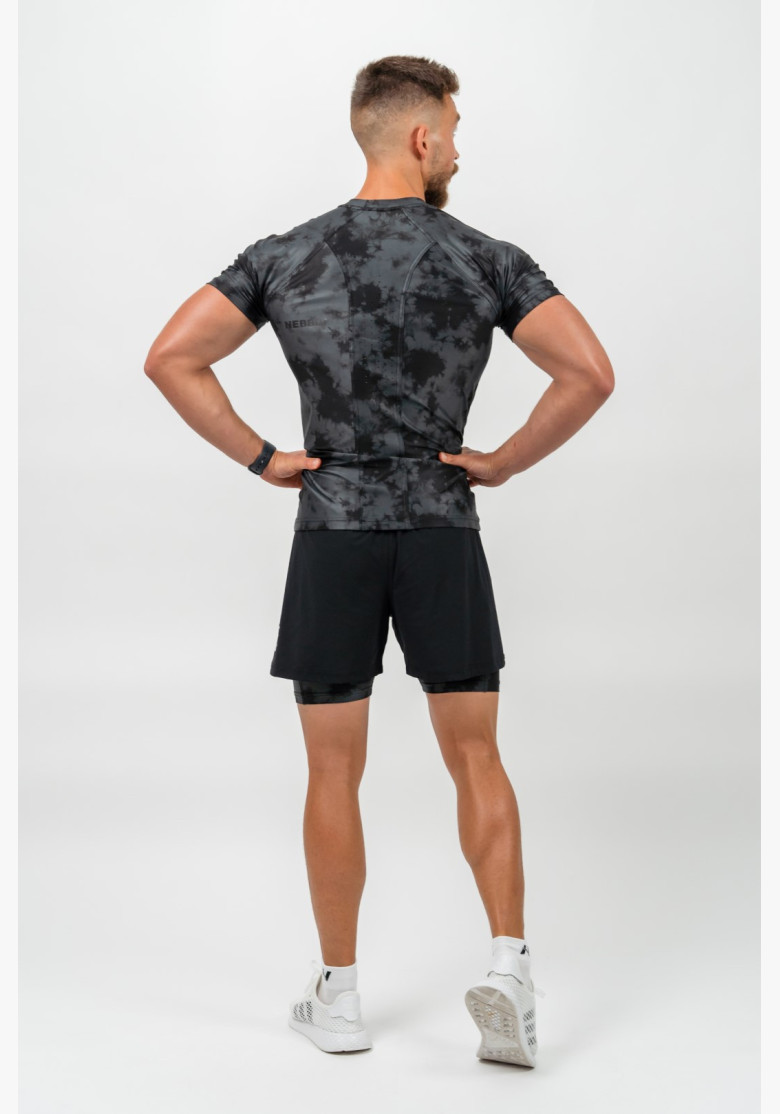 NEBBIA Kompresné camouflage tričko...