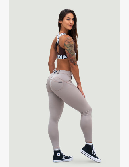 NEBBIA Bubble Butt Legíny Lift Up béžové
