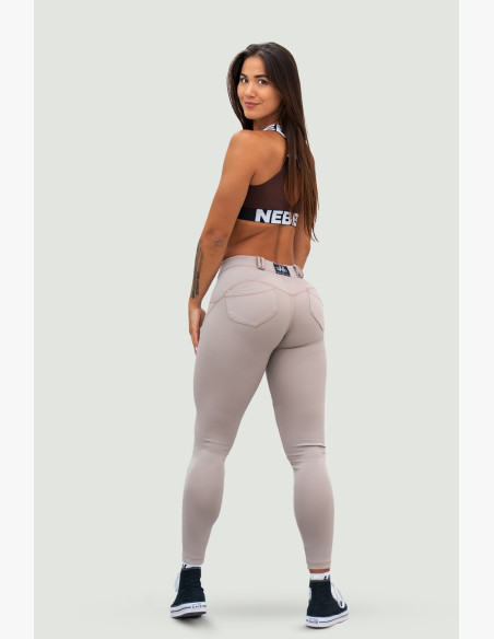 NEBBIA Bubble Butt Legíny Lift Up béžové