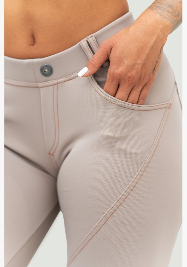 NEBBIA Bubble Butt Legíny Lift Up béžové