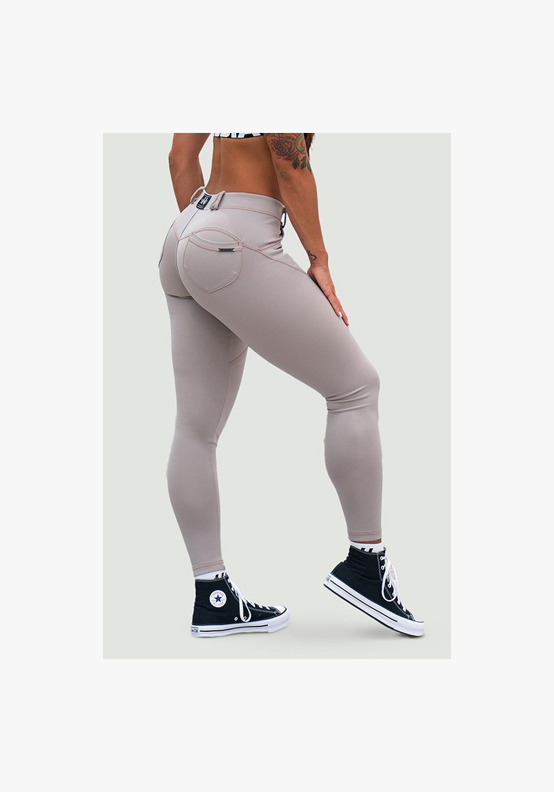 NEBBIA Bubble Butt Legíny Lift Up béžové