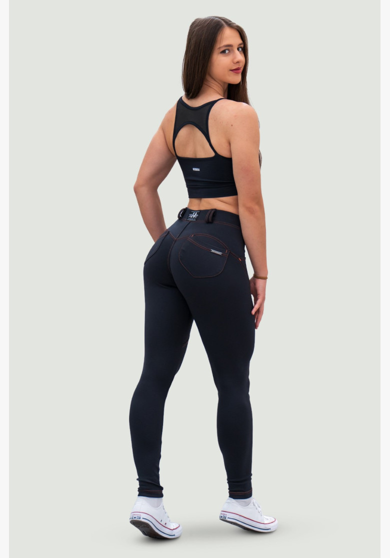 NEBBIA Bubble Butt Legíny Lift Up čierne