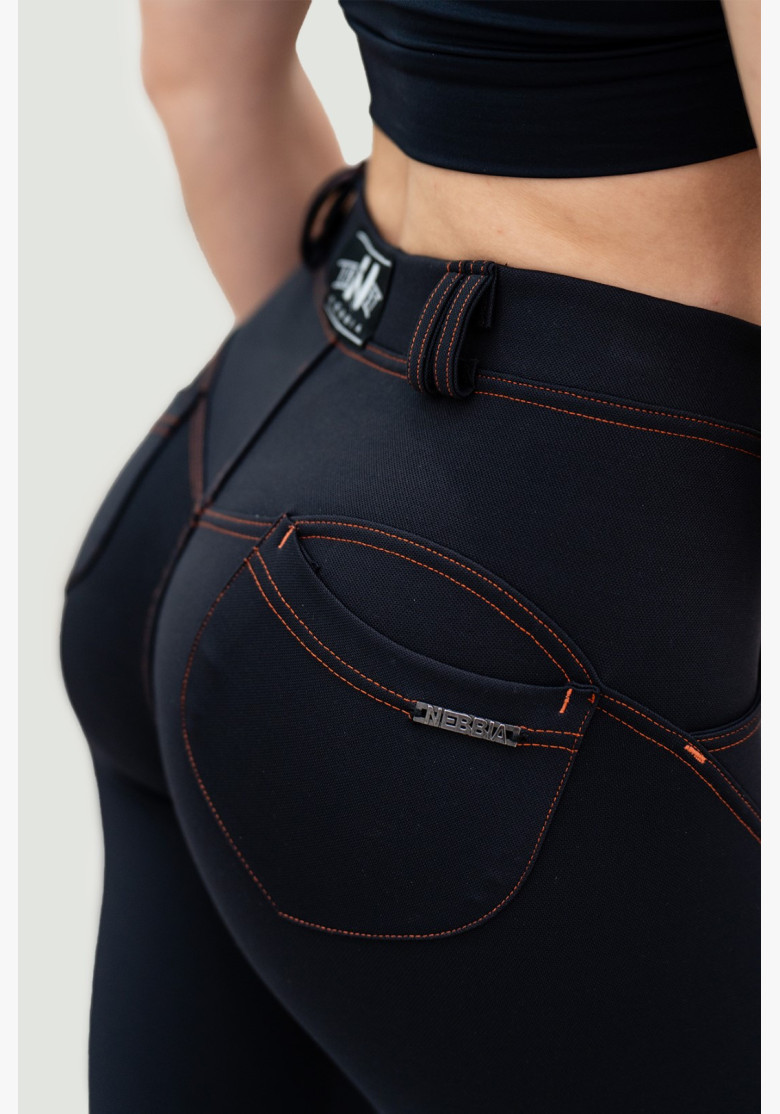NEBBIA Bubble Butt Legíny Lift Up čierne