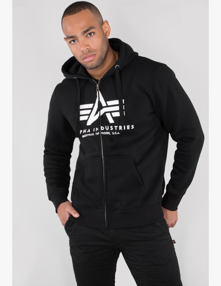 Sweatshirt Alpha Industries Basic Zip Hoody black