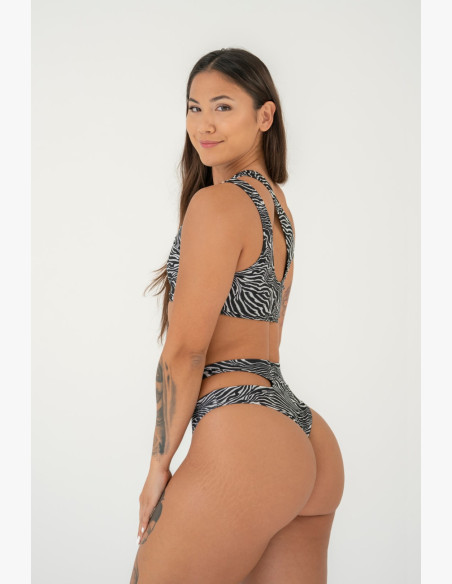 NEBBIA SÃO GONÇALO bikini vrchný diel - zebra