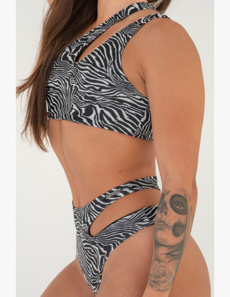 NEBBIA SÃO GONÇALO bikini vrchný diel - zebra