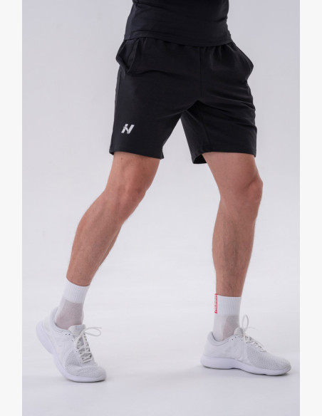 NEBBIA Šortky Relaxed-fit s bočnými vreckami čierne