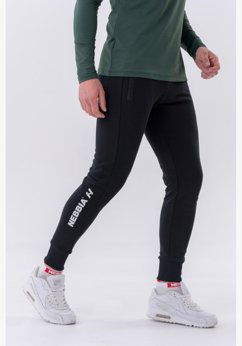 NEBBIA Slim tepláky s vreckami na...