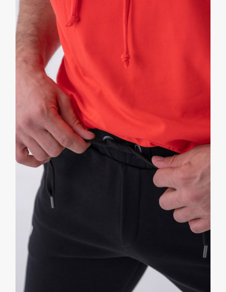 NEBBIA Slim tepláky s bočnými vreckami "Reset" čierne