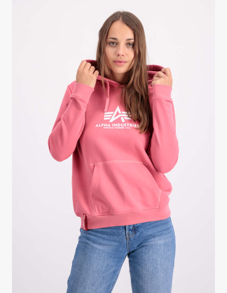 Hoodie Alpha Industries New Basic Hoody coral red
