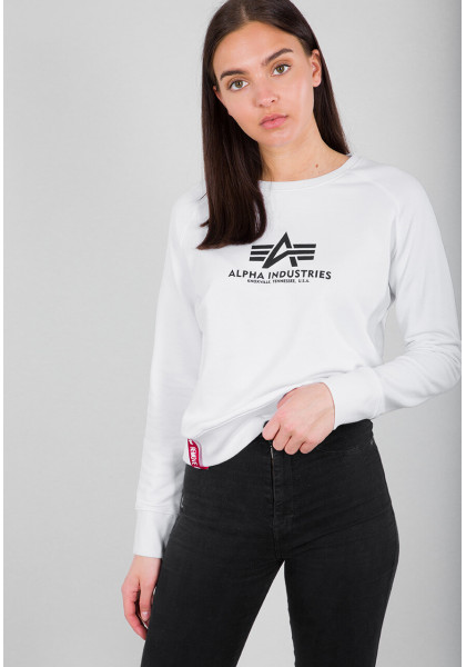 Mikina Alpha Industries New Basic Sweater white