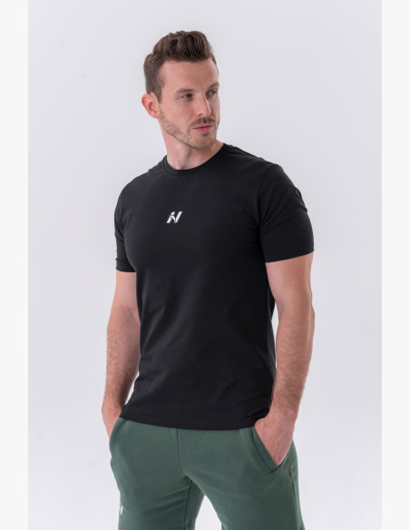 NEBBIA Klasické tričko "Reset" čierne