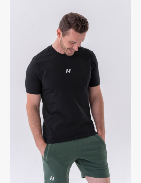 NEBBIA Klasické tričko "Reset" čierne