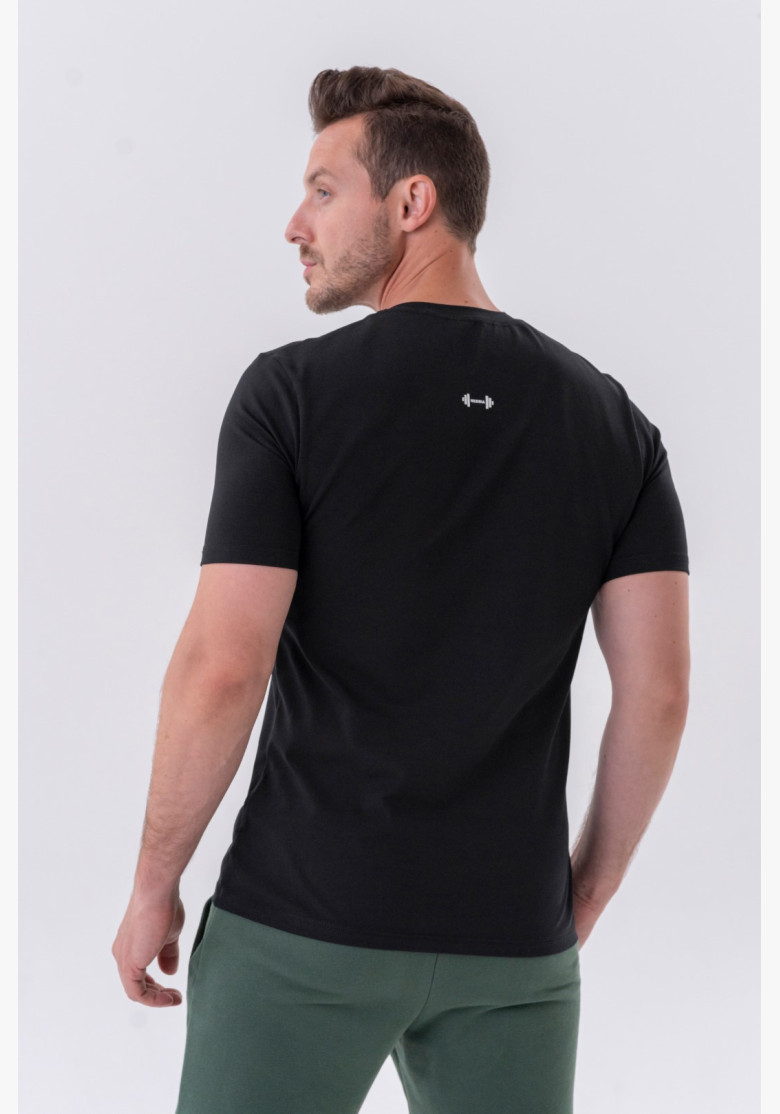 NEBBIA Klasické tričko "Reset" čierne