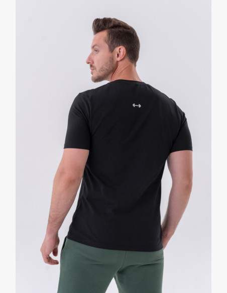 NEBBIA Klasické tričko "Reset" čierne