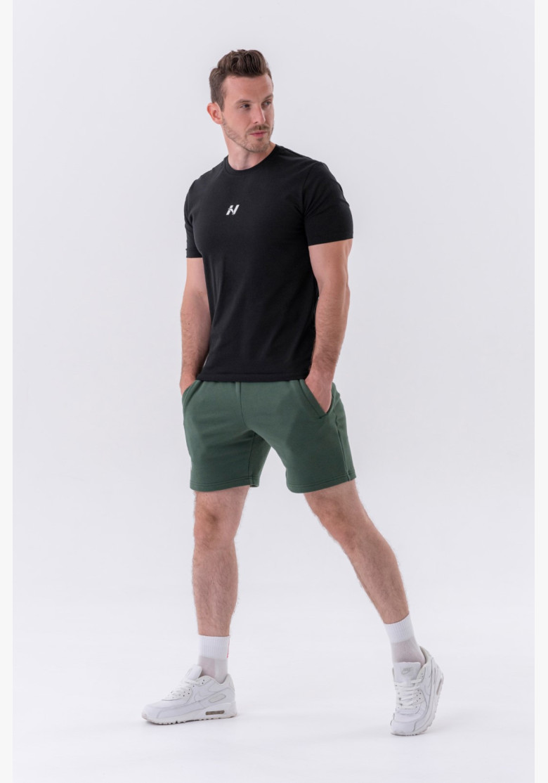 NEBBIA Klasické tričko "Reset" čierne